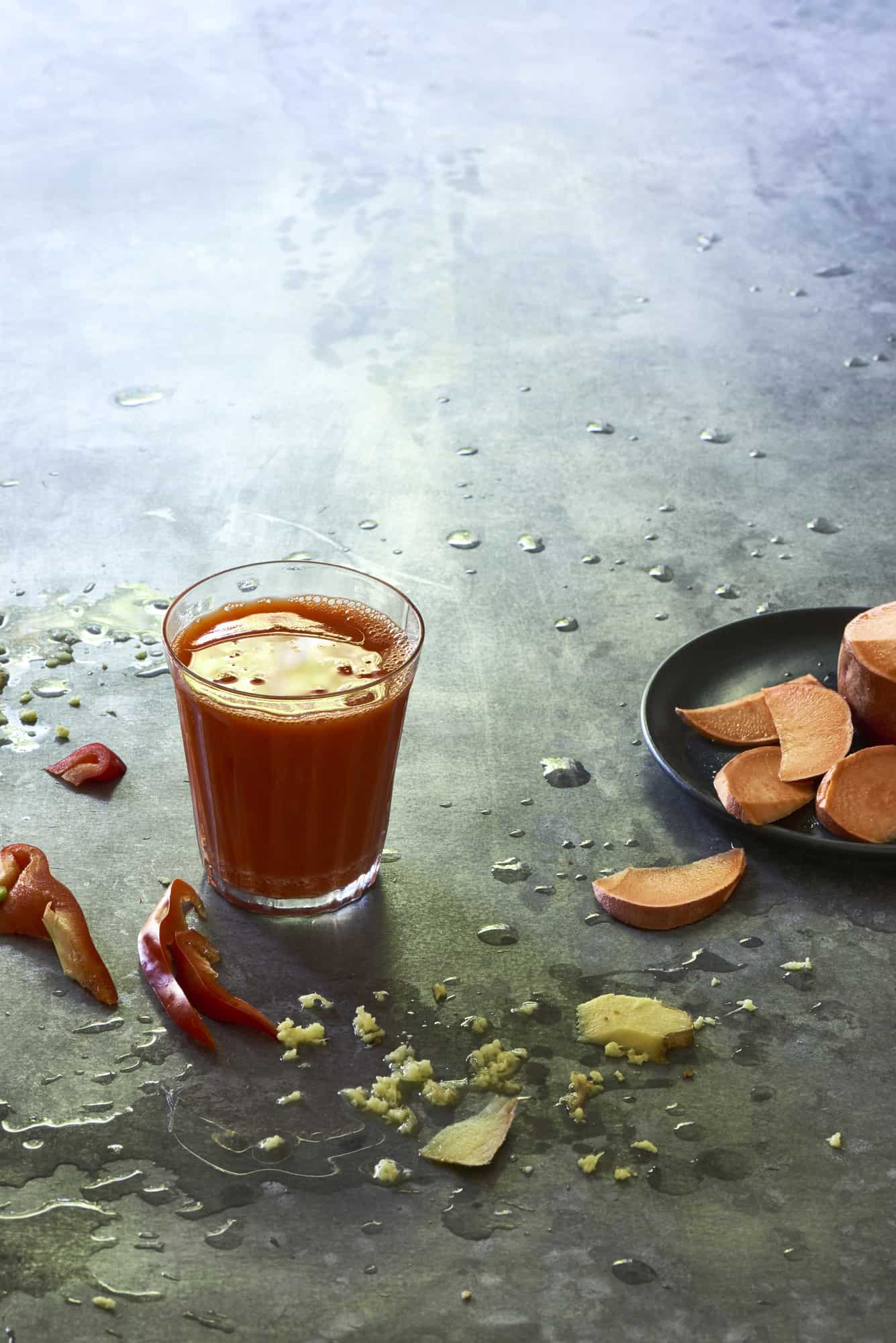 Bell Pepper, Carrot, and Sweet Potato Juice The Blender Girl