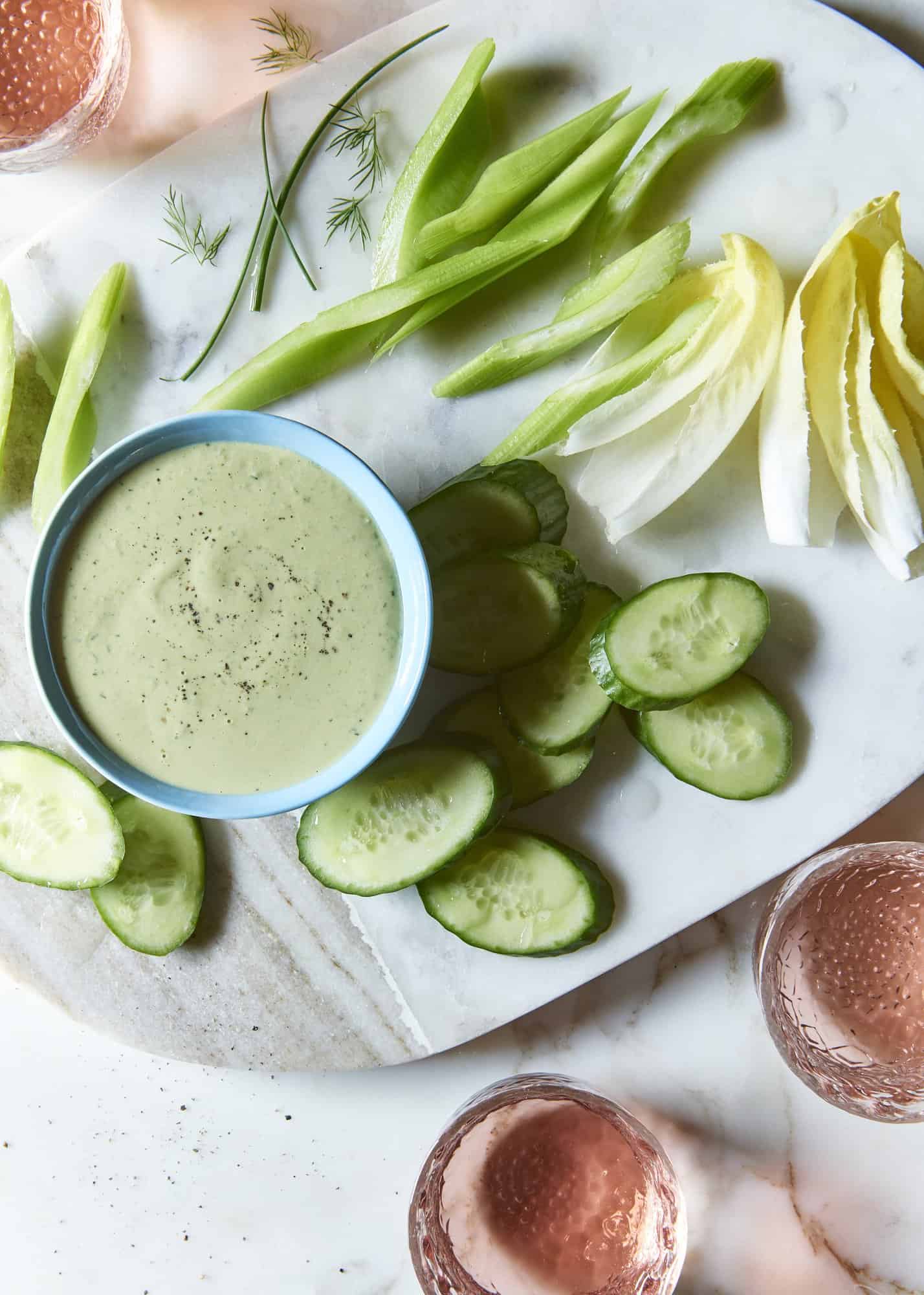 Tahini Dressing With Herbs Vegan Paleo Friendly The Blender Girl